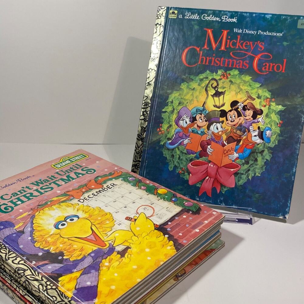 Bundle 7 Christmas Theme Vintage Little Golden Books